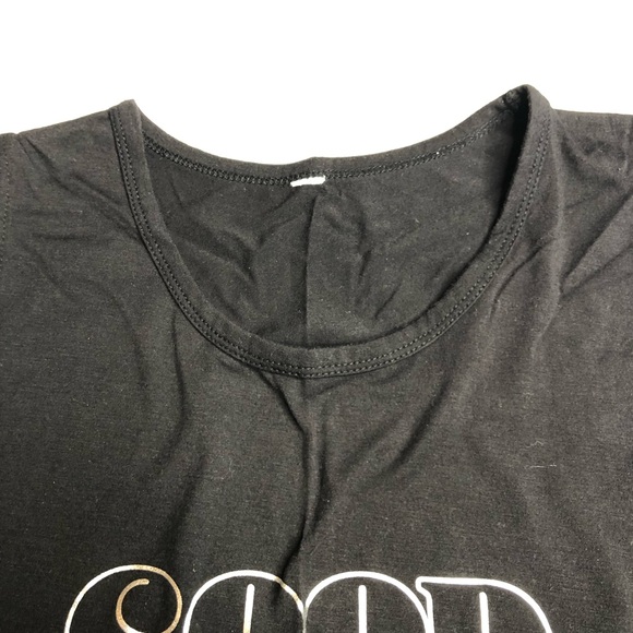 Glyder Tank Black Good Vibes Only - Picture 3 of 9